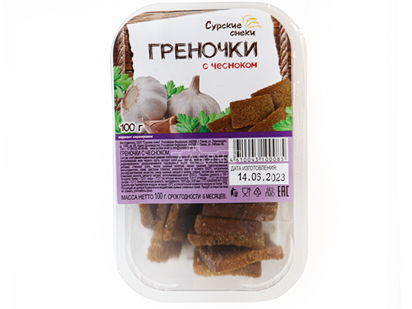 Сурские гренки с Чесноком (100 гр) в Красноярске