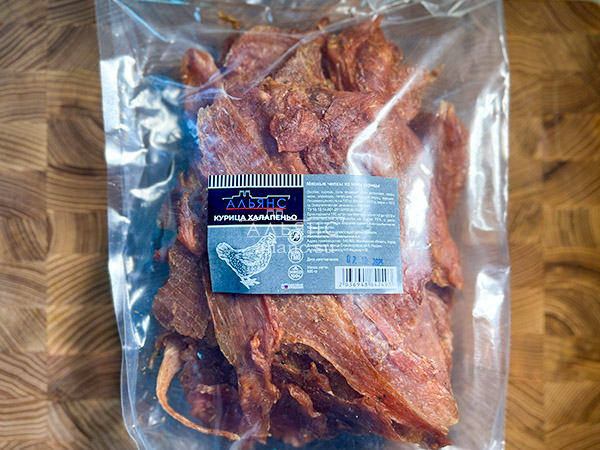 Мясо (АЛЬЯНС) вяленое курица 500гр "С халапеньо" в Красноярске