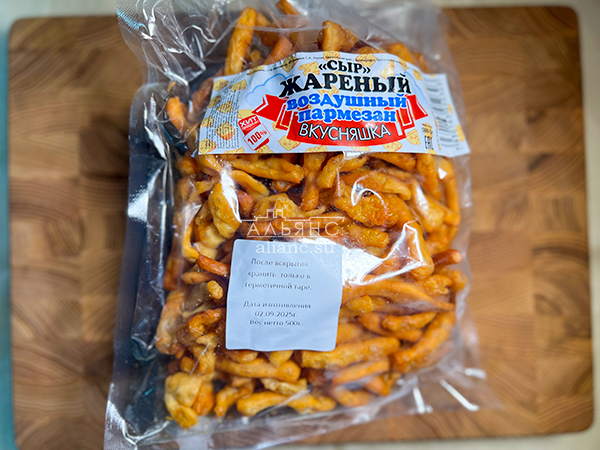 Жареный сыр "ВКУСНЯШКА" со вкусом пармезан (500 гр) в Красноярске