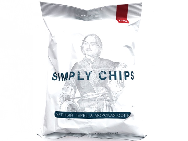 Картофельные чипсы "Simple chips" Морская соль и черный перец 80 гр. в Красноярске